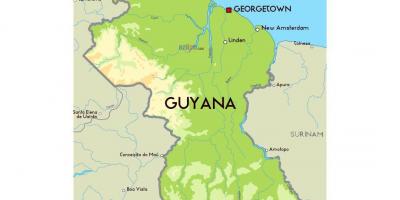 خريطة غيانا